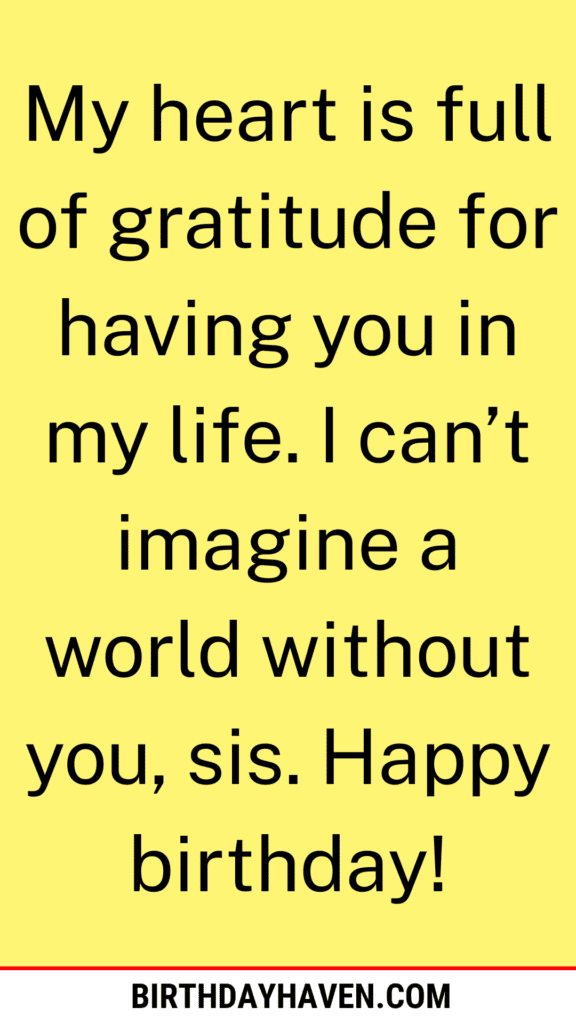 funny birthday wishes for sister