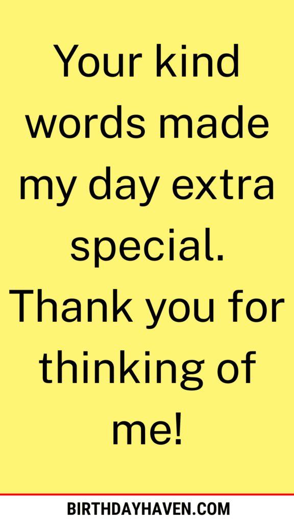 thank you for birthday wishes