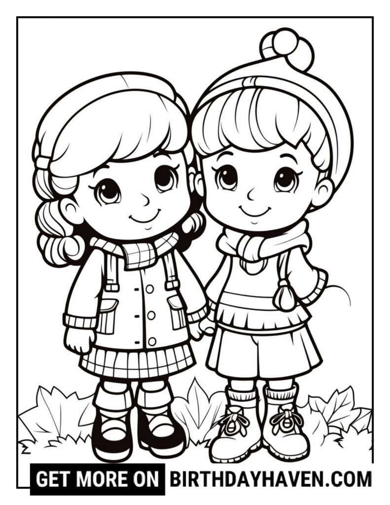 preschool autumn coloring pages
