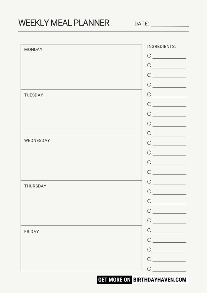 MEAL PLANNER