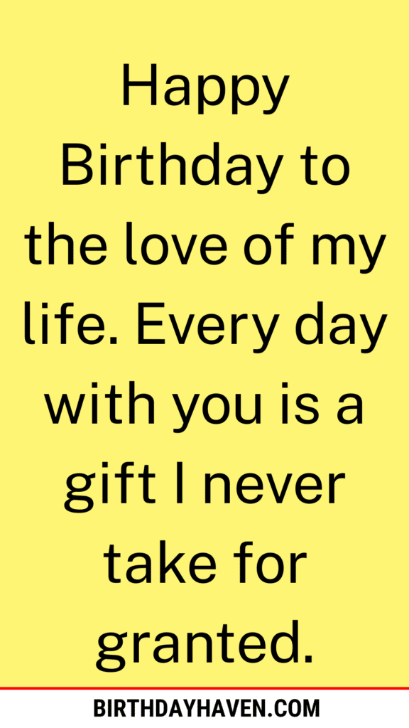 birthday wishes for love