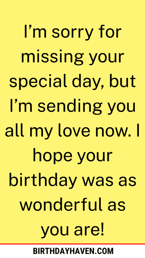 funny belated birthday wishes