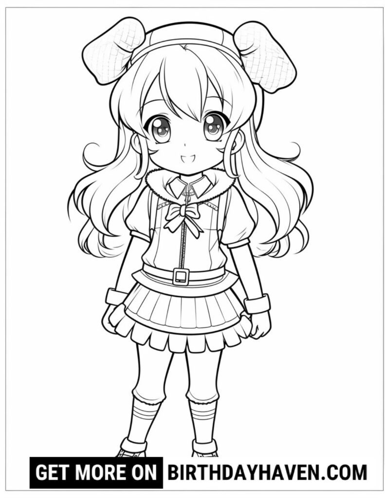 Anime coloring pages 16