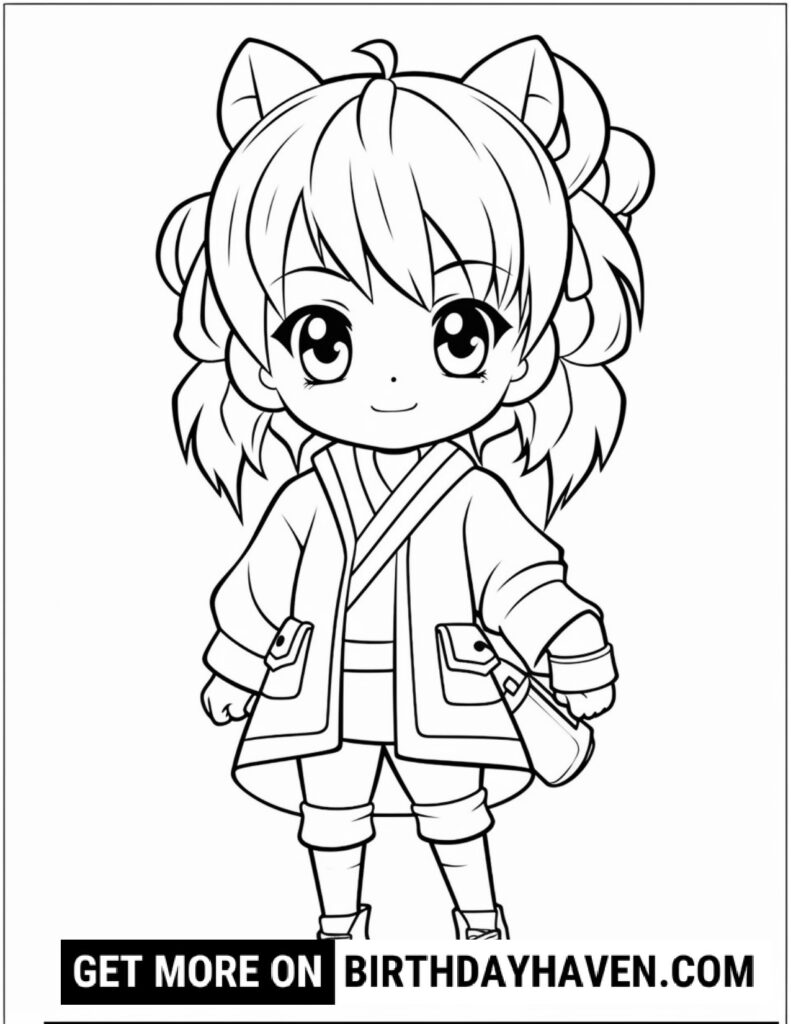 Anime coloring pages 17