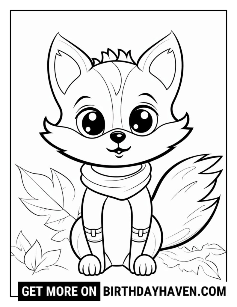 free autumn coloring pages
