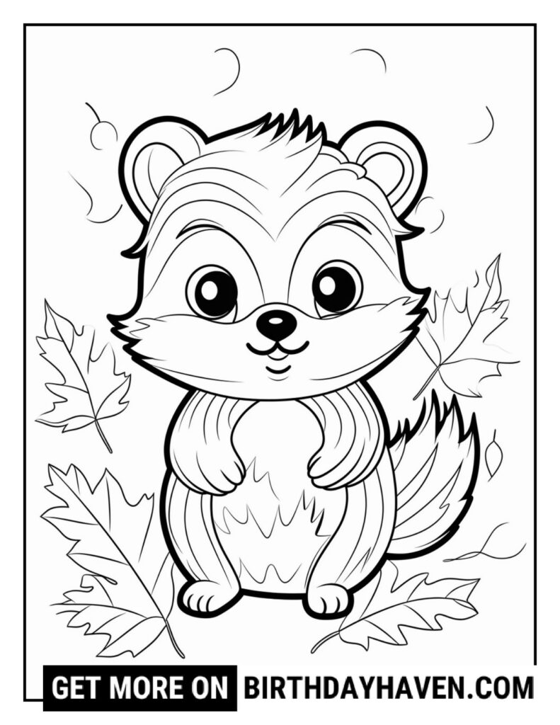autumn coloring pages printable
