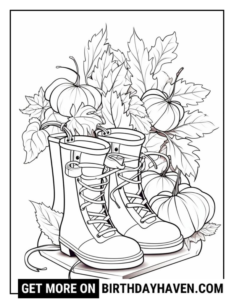 Autumn Coloring Pages 3