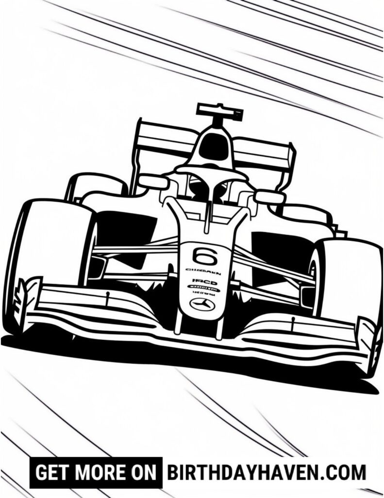 race car coloring pages