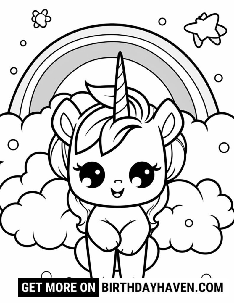 cute kawaii coloring pages