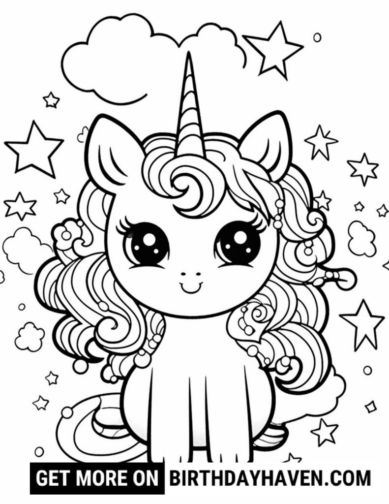 kawaii coloring pages food