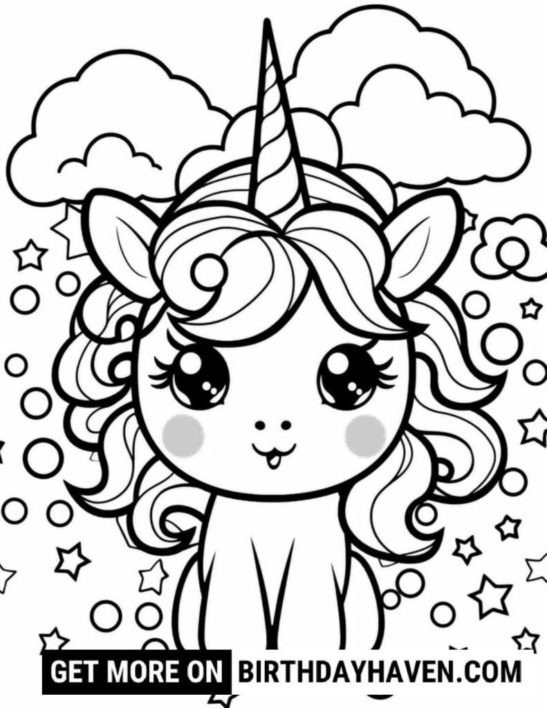 Kawaii coloring pages 6