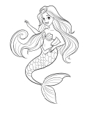 Mermaid Coloring Pages 14