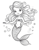 Mermaid Coloring Pages 15