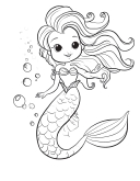 Mermaid Coloring Pages 3
