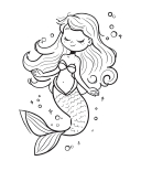 Mermaid Coloring Pages 5