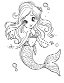 Mermaid Coloring Pages 6
