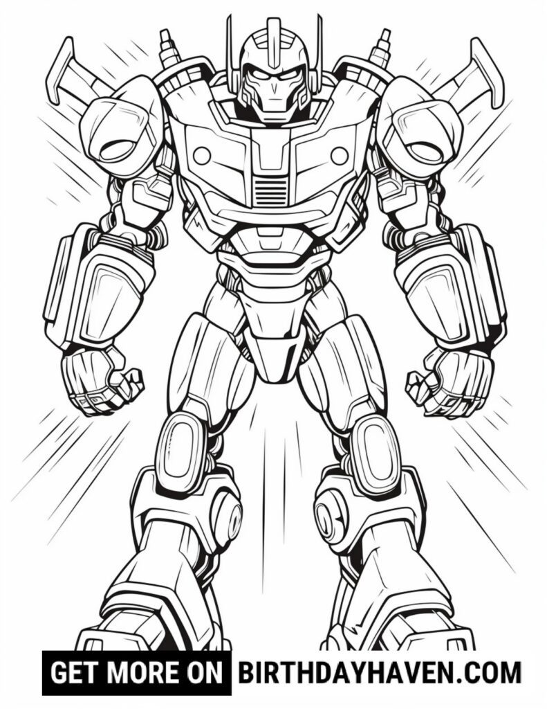 Robot Coloring Pages 2