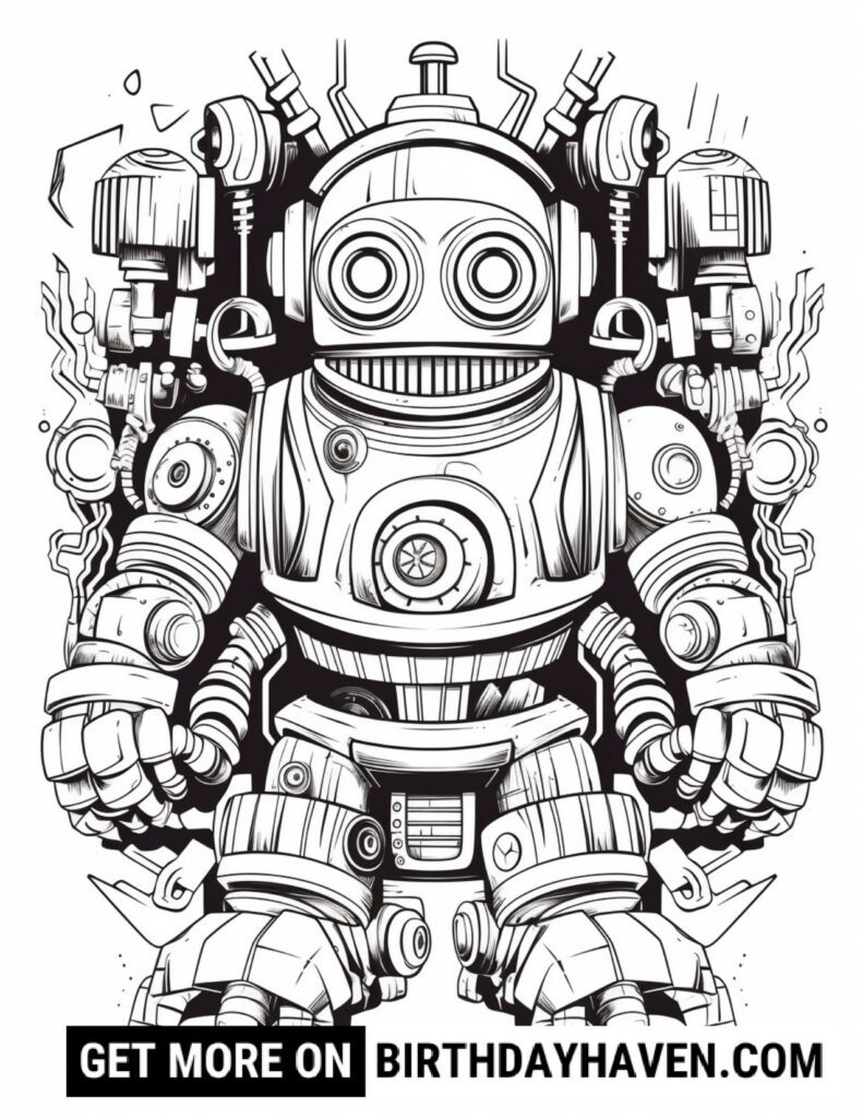 Robot Coloring Pages 5
