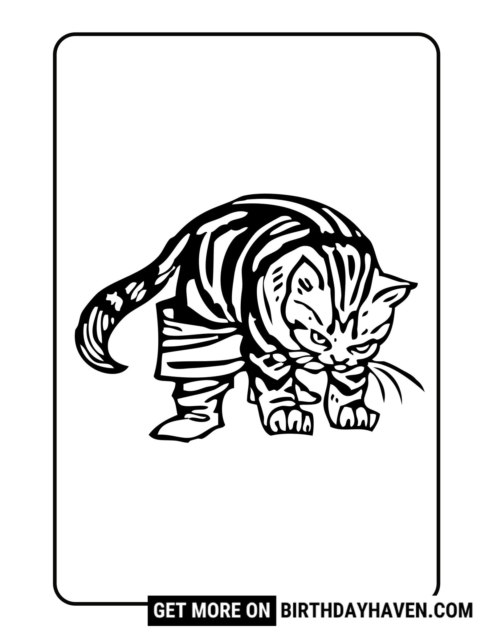 Cute Free Printable Cat Coloring Pages for All Ages - BirthdayHaven